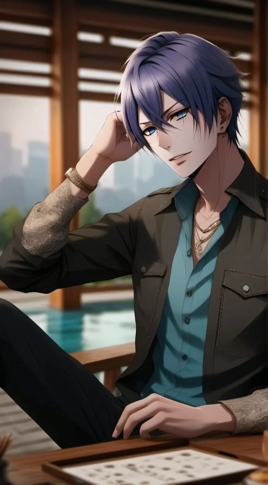 ai character: VincentPhantomhive background