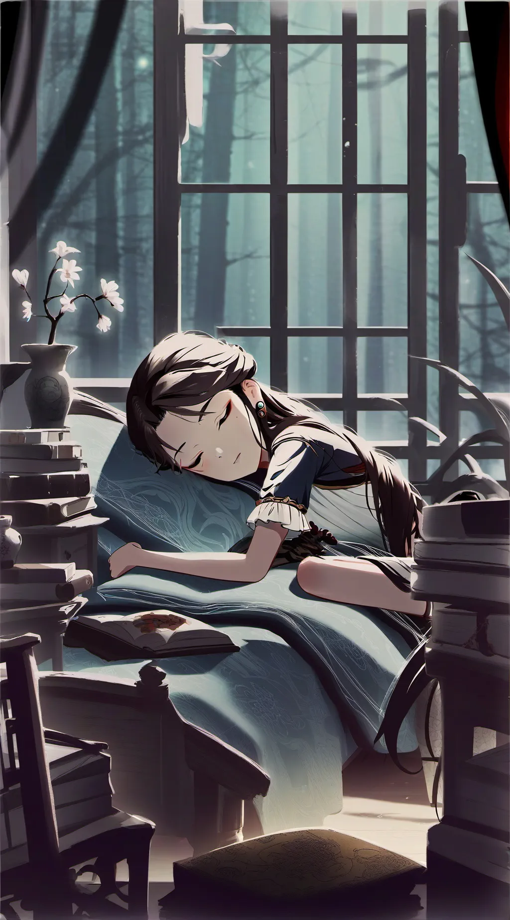 ai character: Bella  background