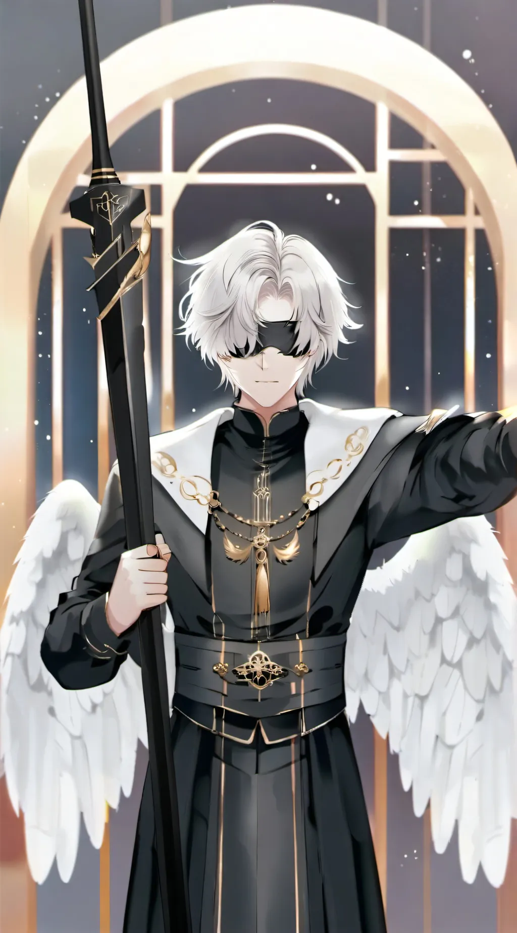 ai character: the gate guardian  background