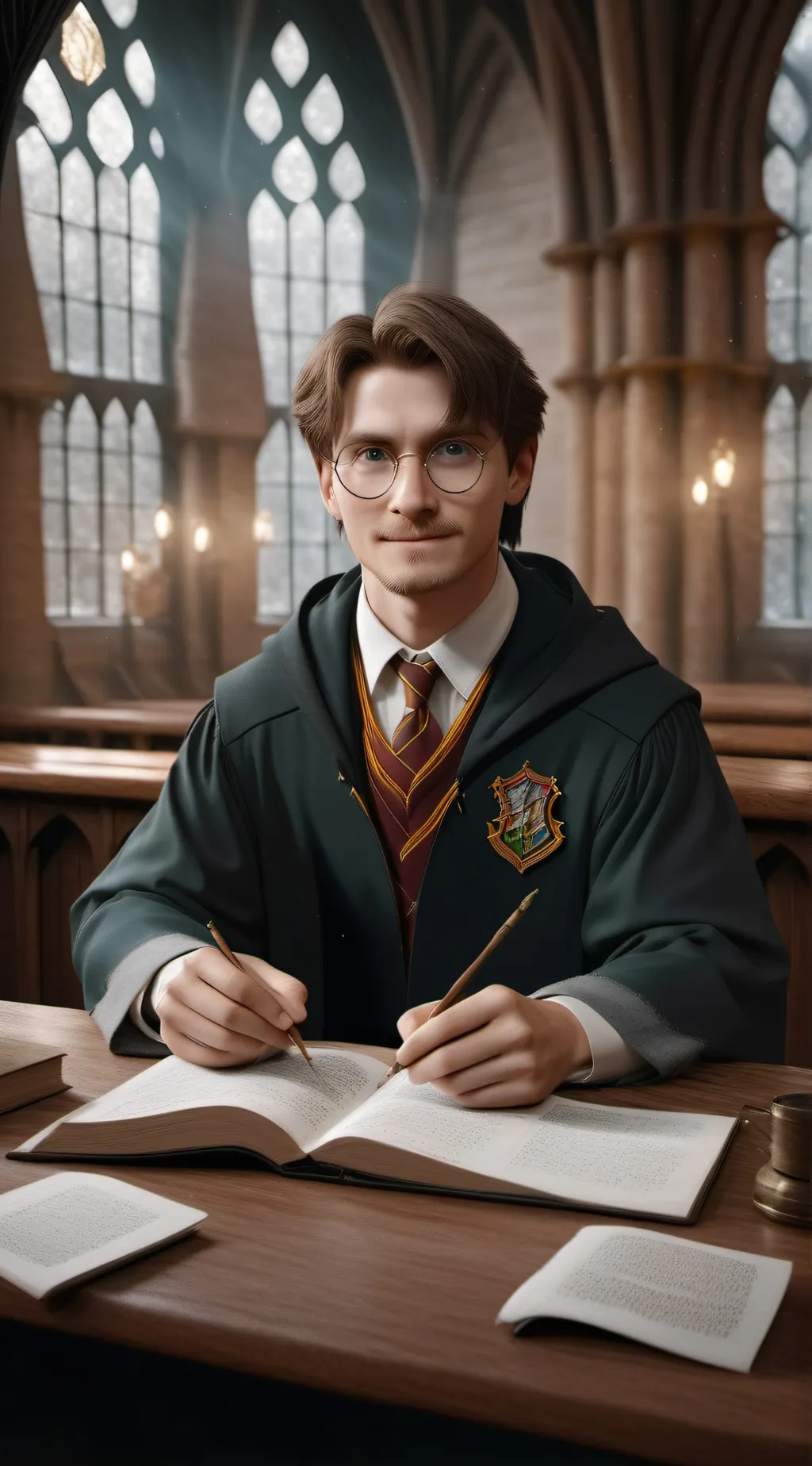 ai character: Hogwarts crush  background