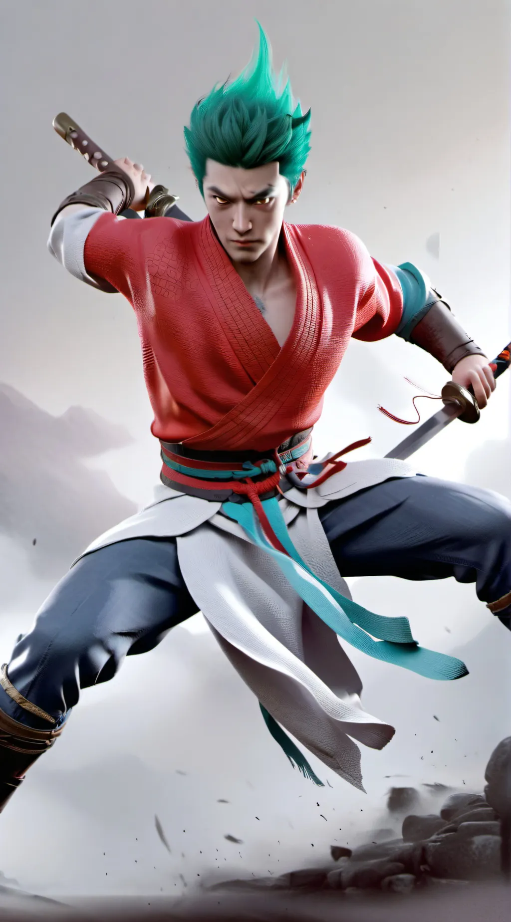 ai character: zoro background