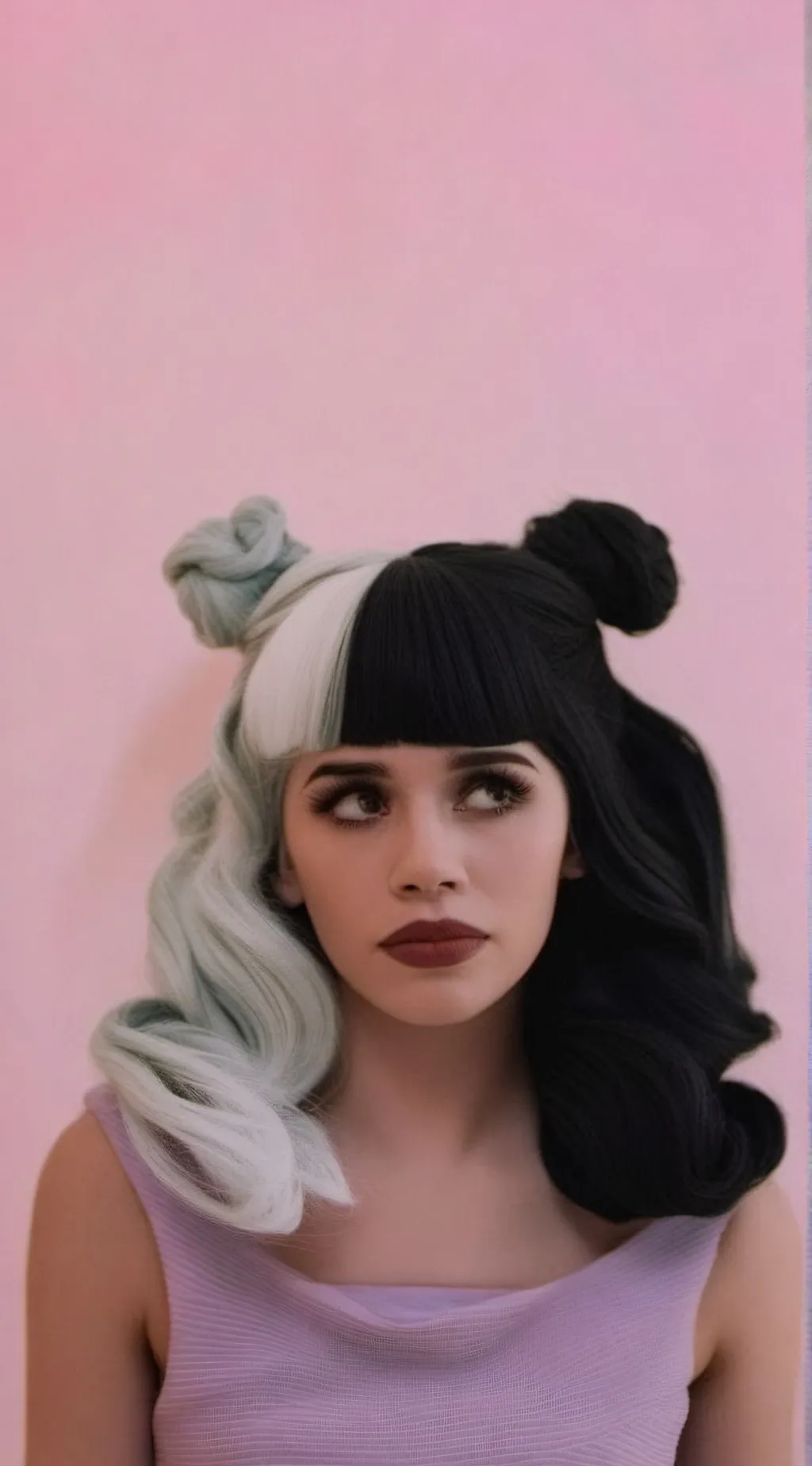 ai character: Melanie Martinez  background