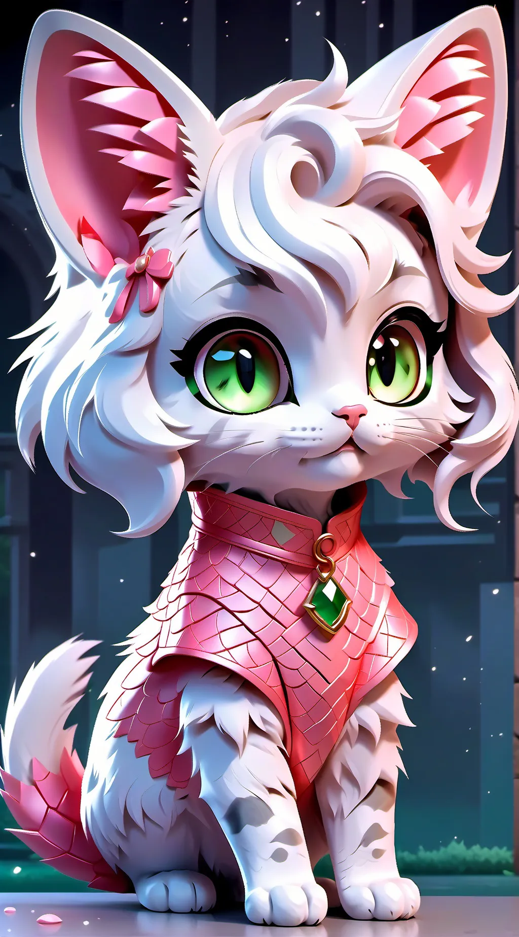 ai character: Larla evils pet background