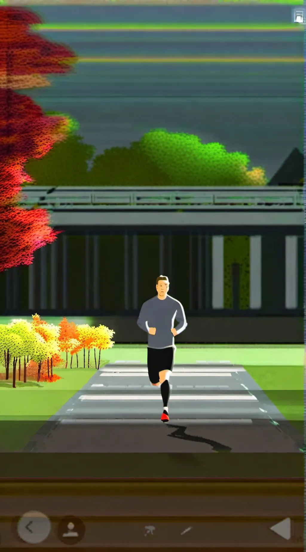 ai character: TOUCH GRASS background