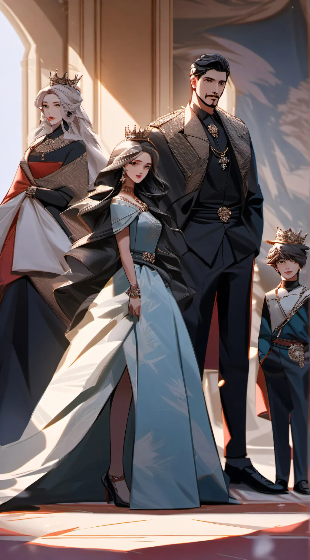 ai character: Royal family  background