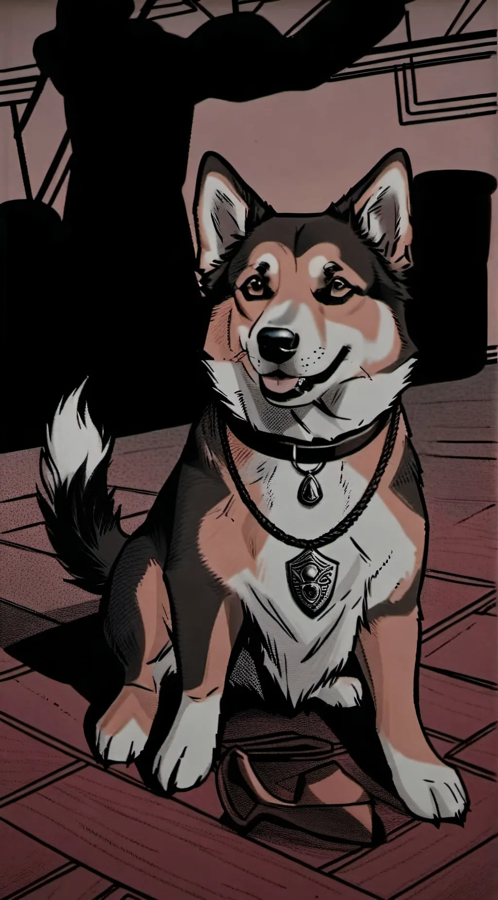 ai character: dog background