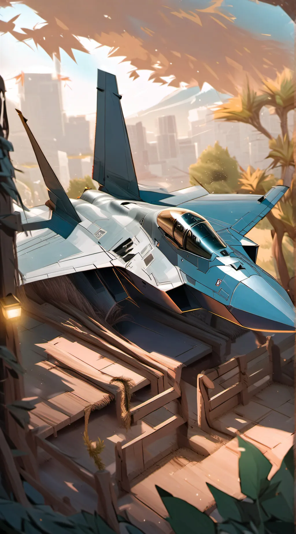 ai character: Dogfight in f22 background