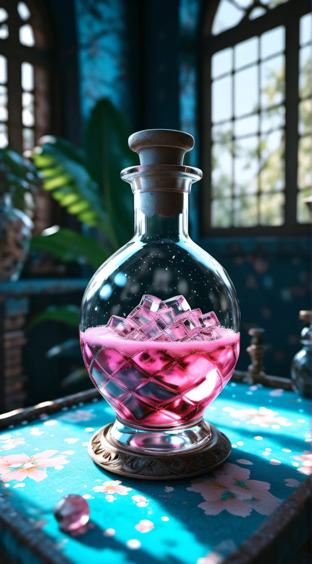 ai character: girl potion background