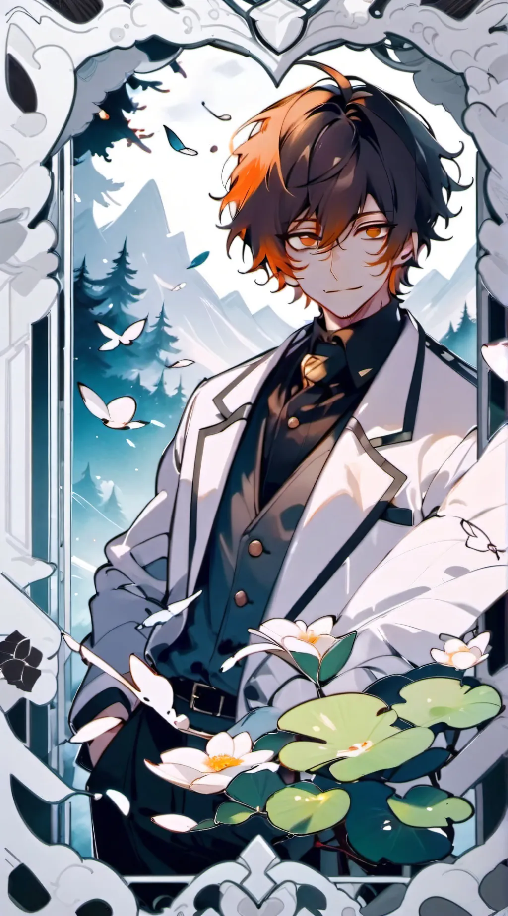 ai character: Osamu Dazai background