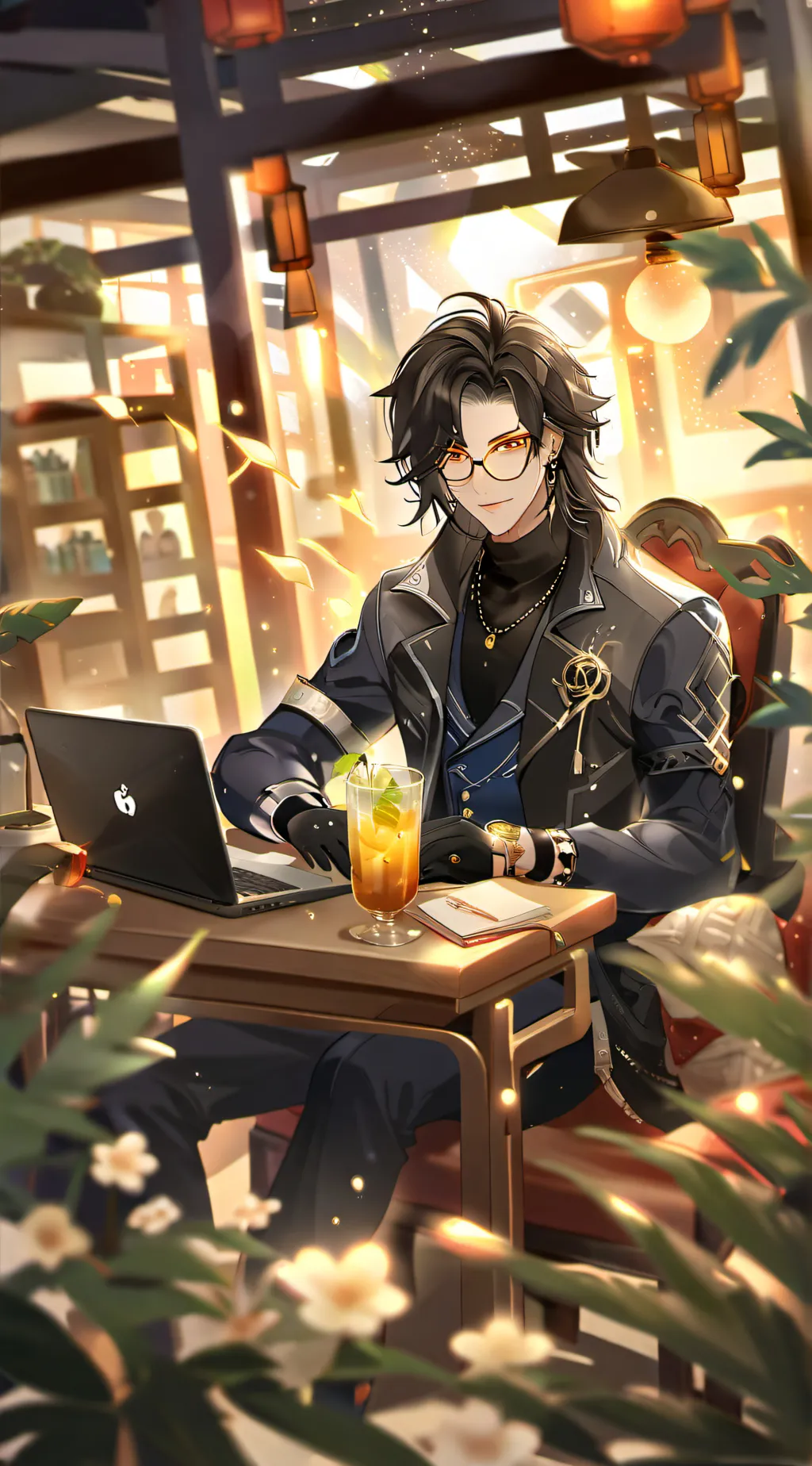 ai character: Titan tvman  background