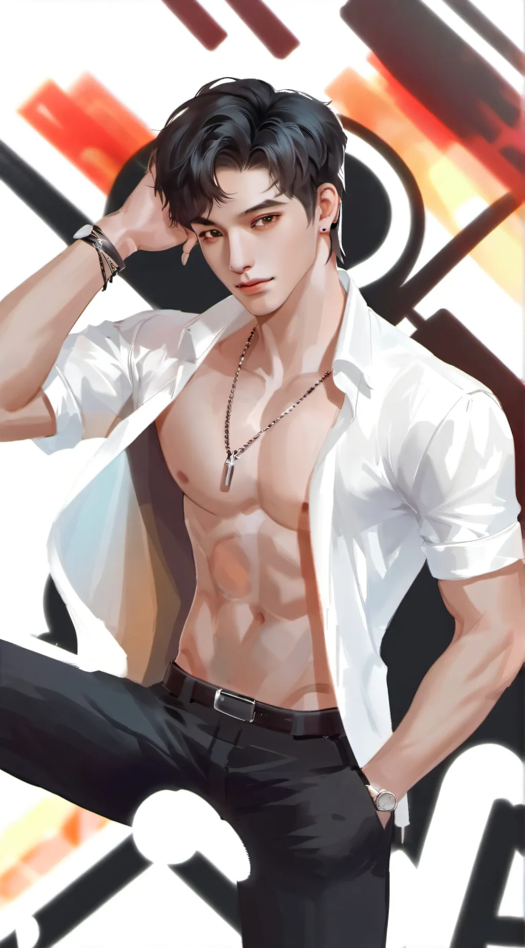 ai character: live stream background