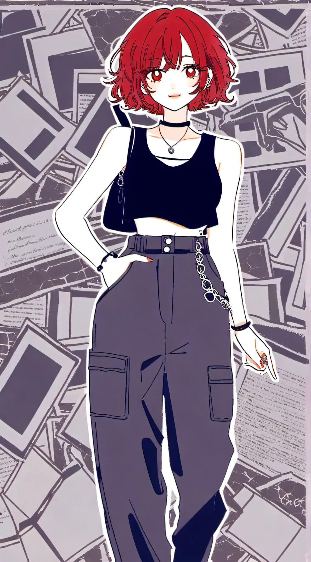 ai character: Mha X fnaf background