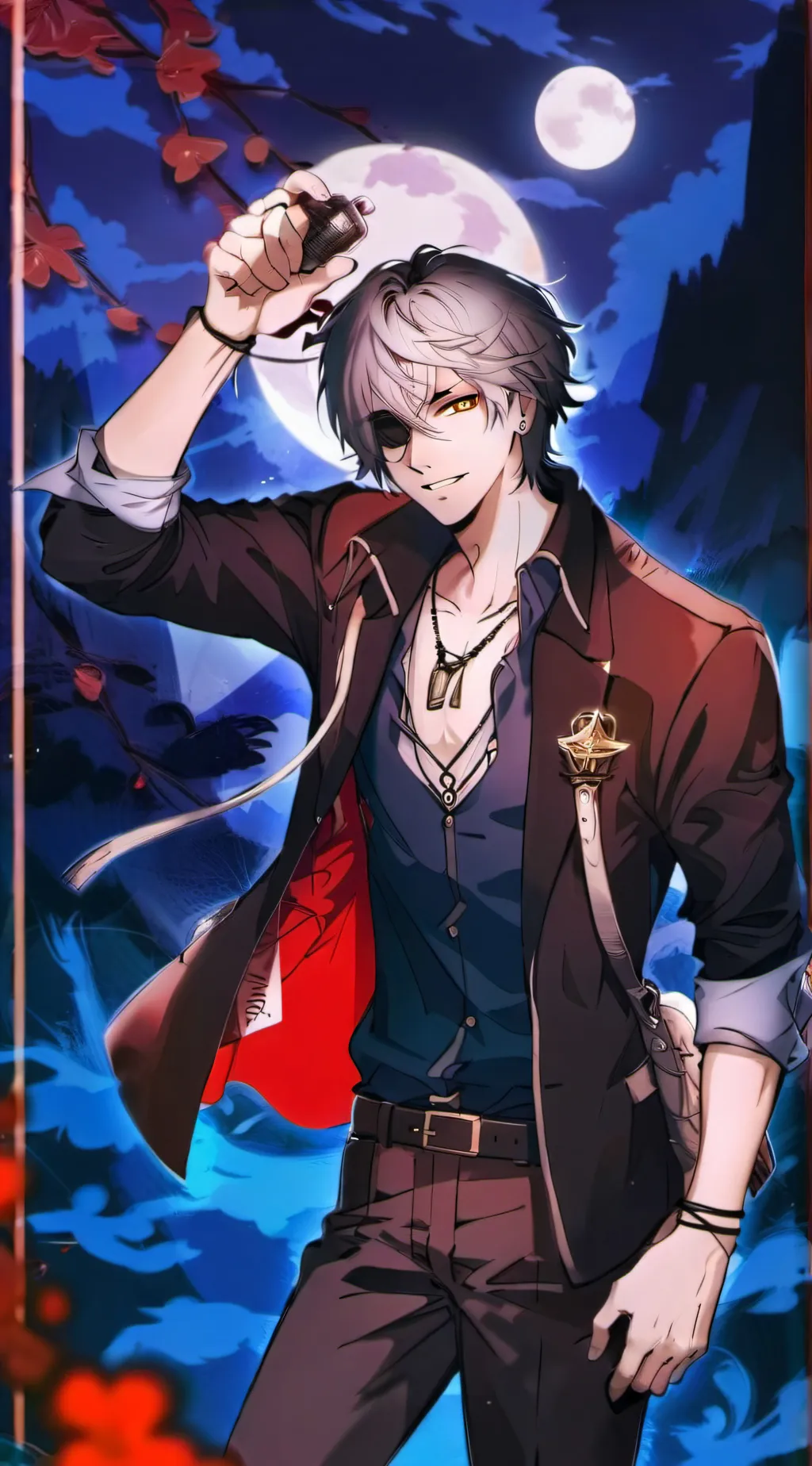 ai character: Gojo x geto background