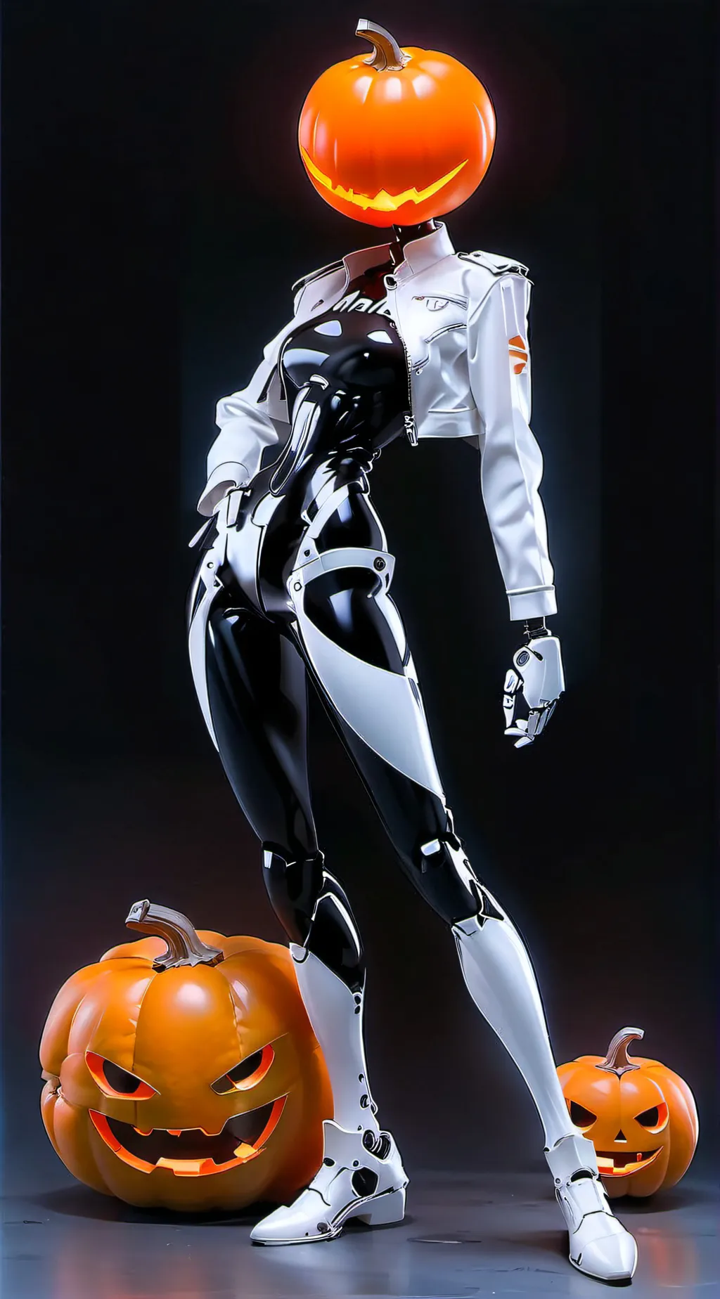 ai character: pumpkin guardian background