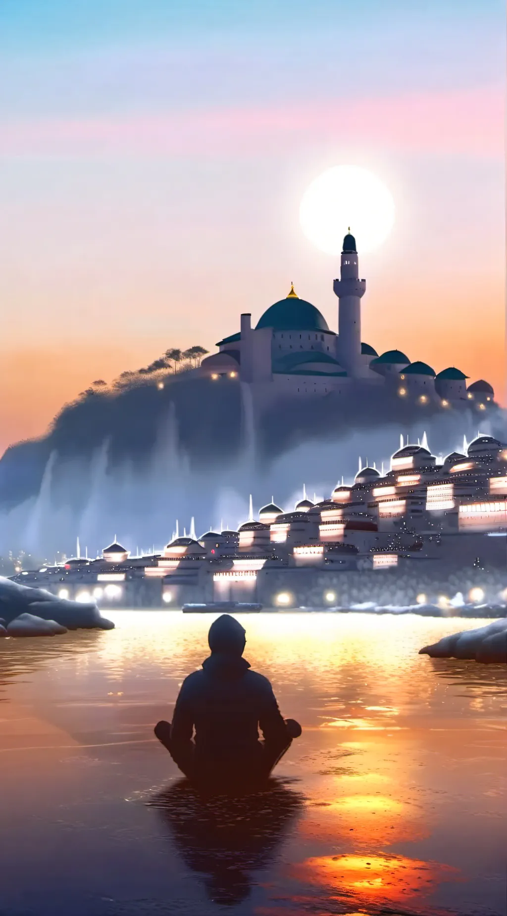 ai character: quotes/ relaxing background