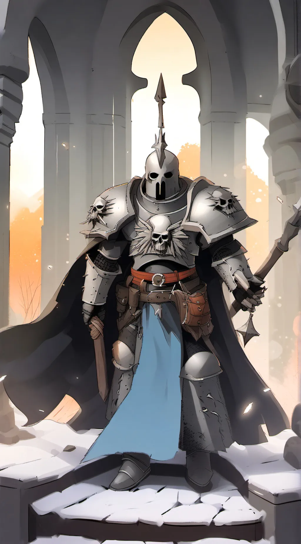 ai character: Dark angel chaplai background