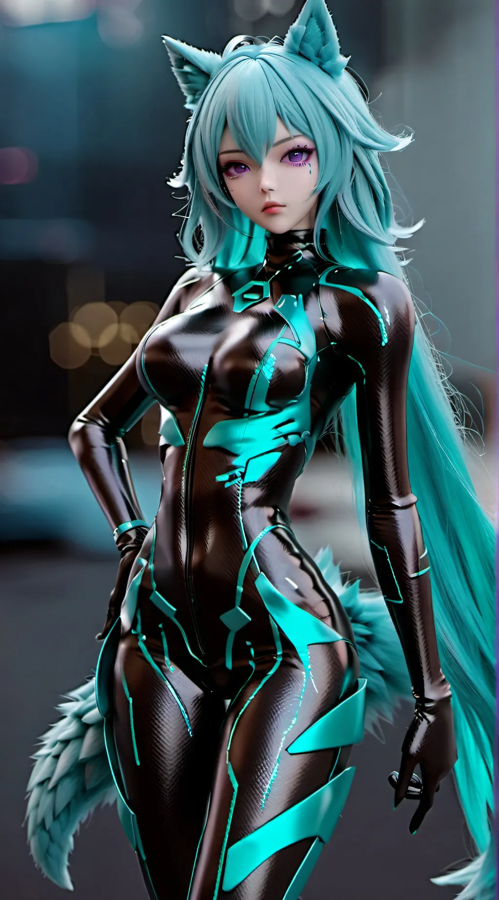 ai character: Sakura background