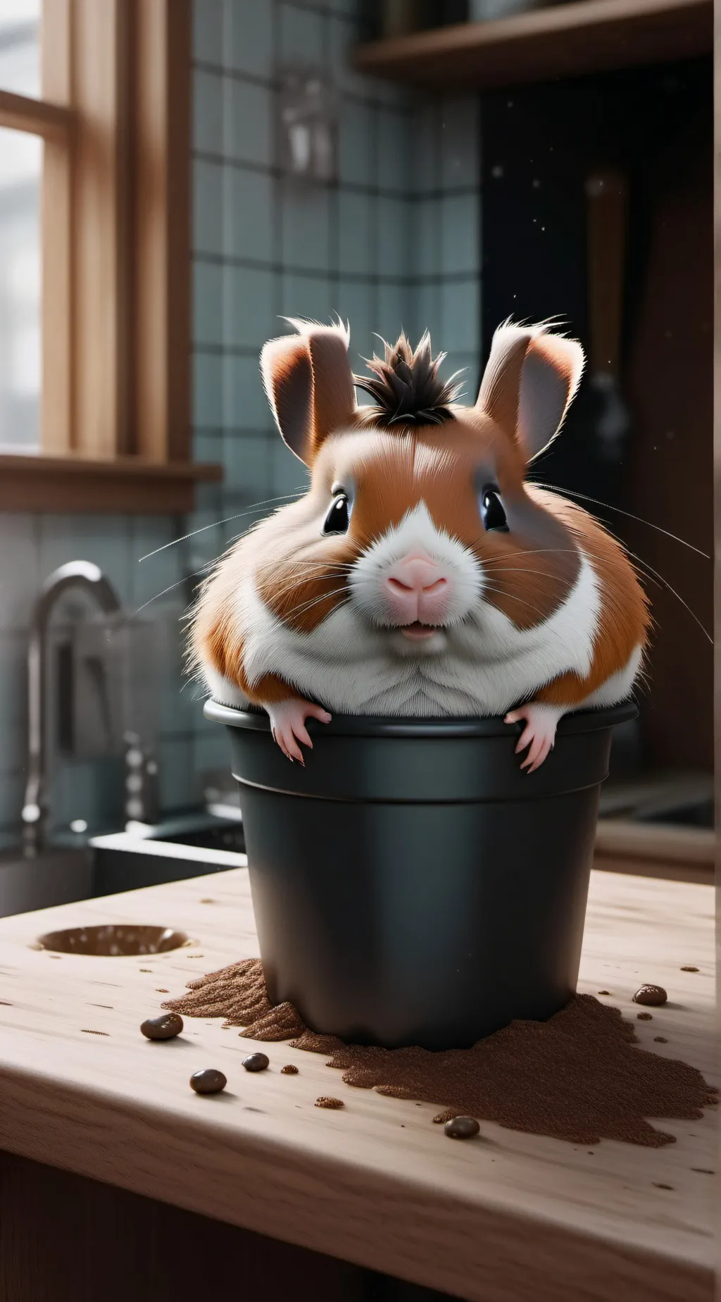 ai character: King orange background