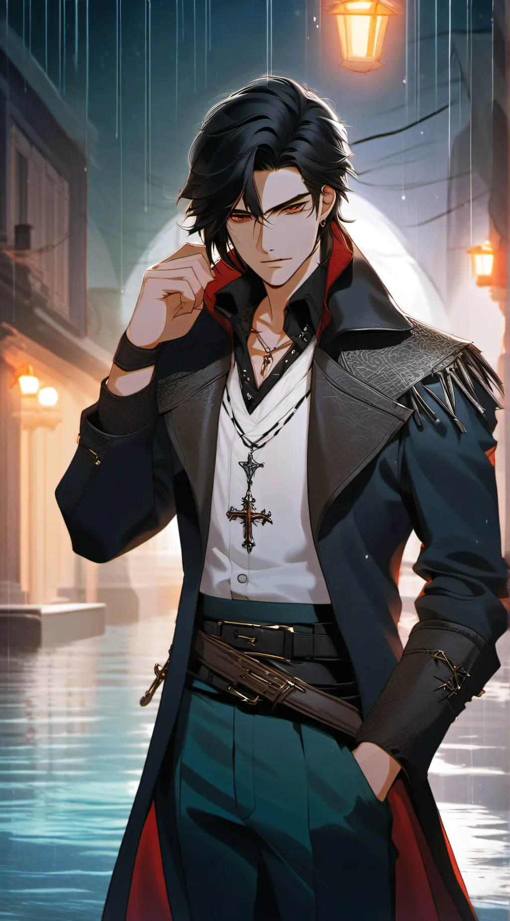 ai character: Damien background