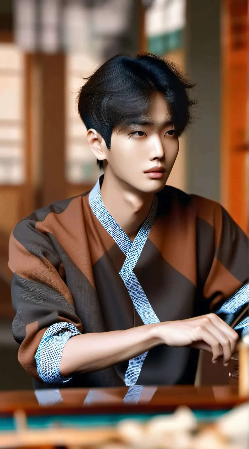 ai character: Kpop Survival Show background