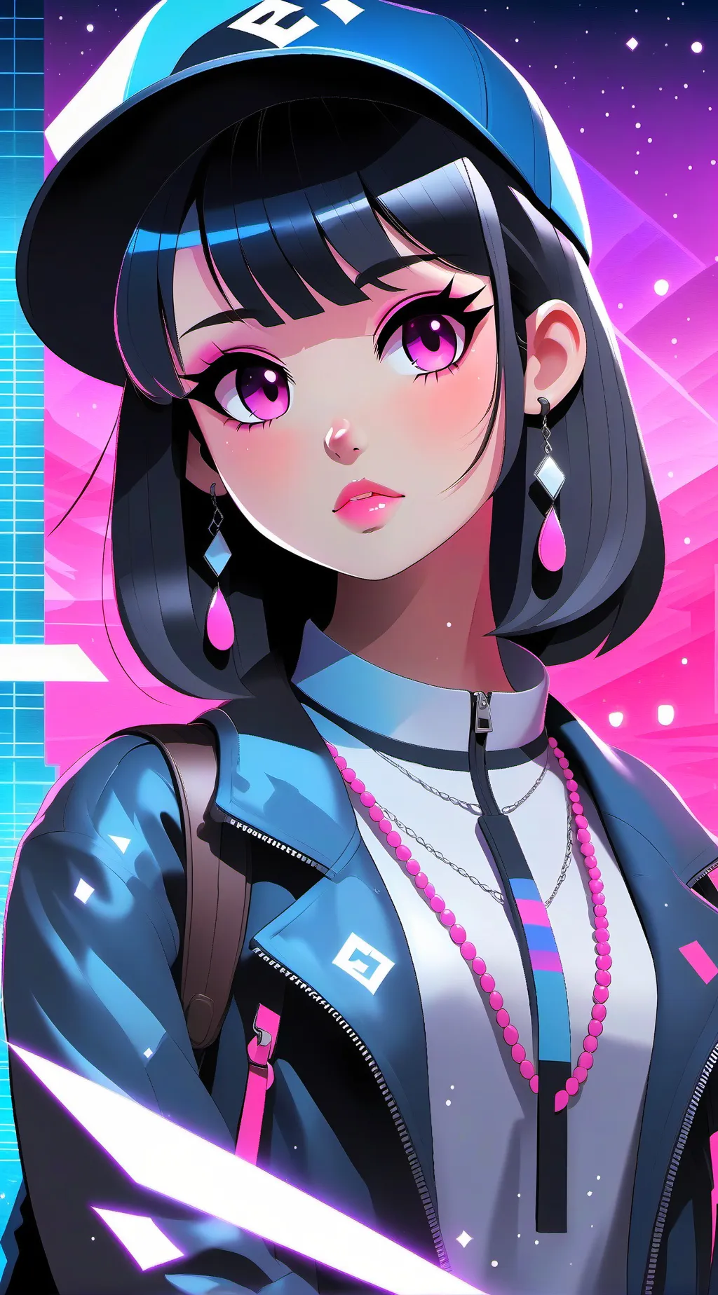 ai character: Pinky🩷 background