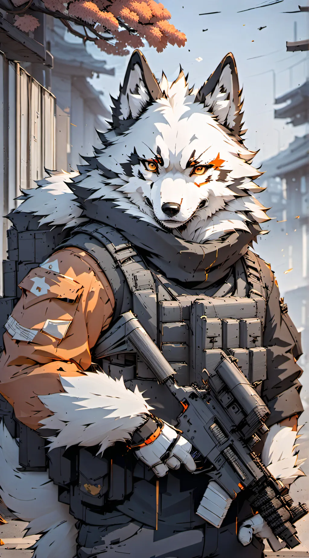 ai character: Winter  background