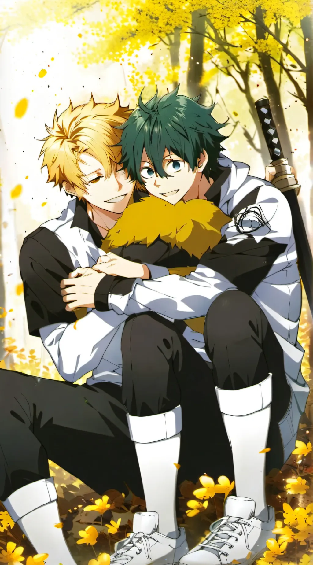 ai character: Demon slayer + MHA background