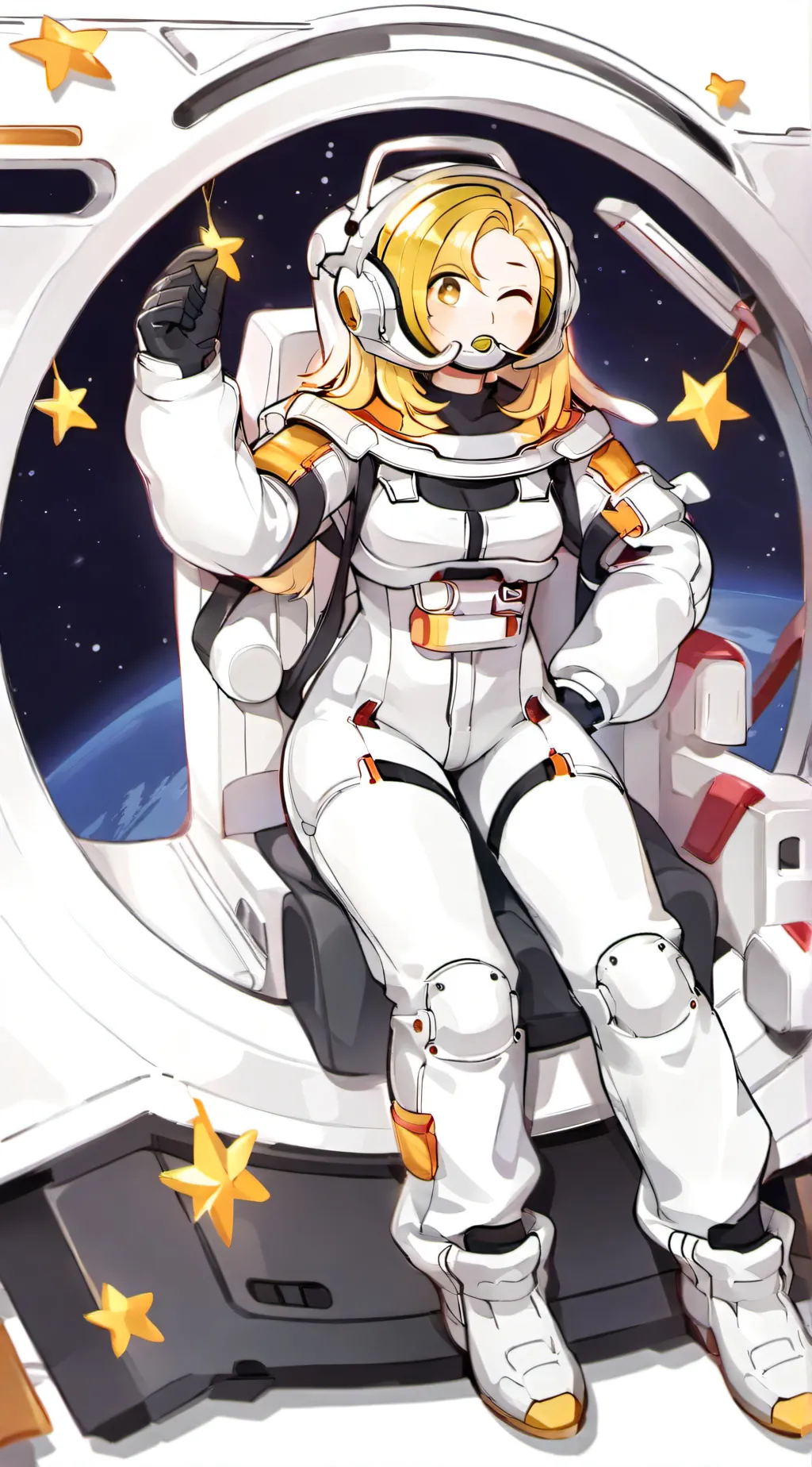 ai character: yellow background