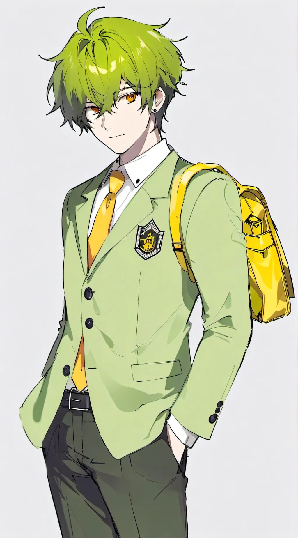 ai character: All boys school background