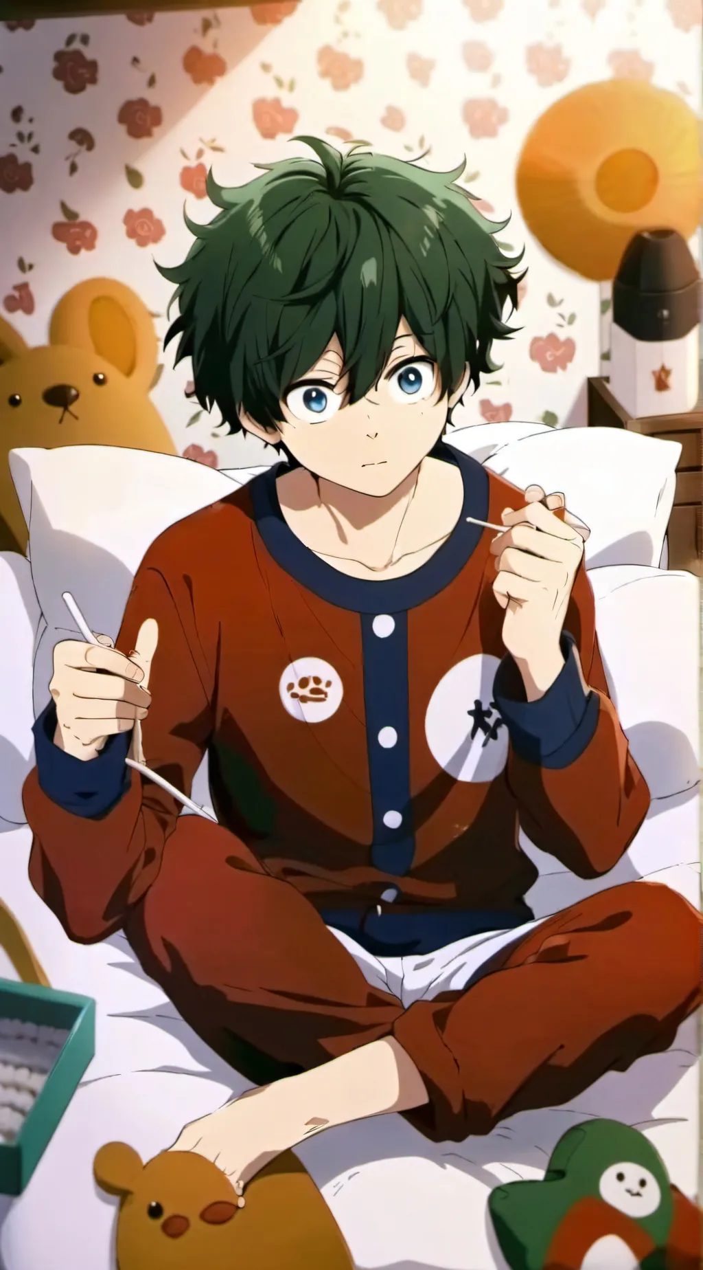 ai character: MHA sleepover background