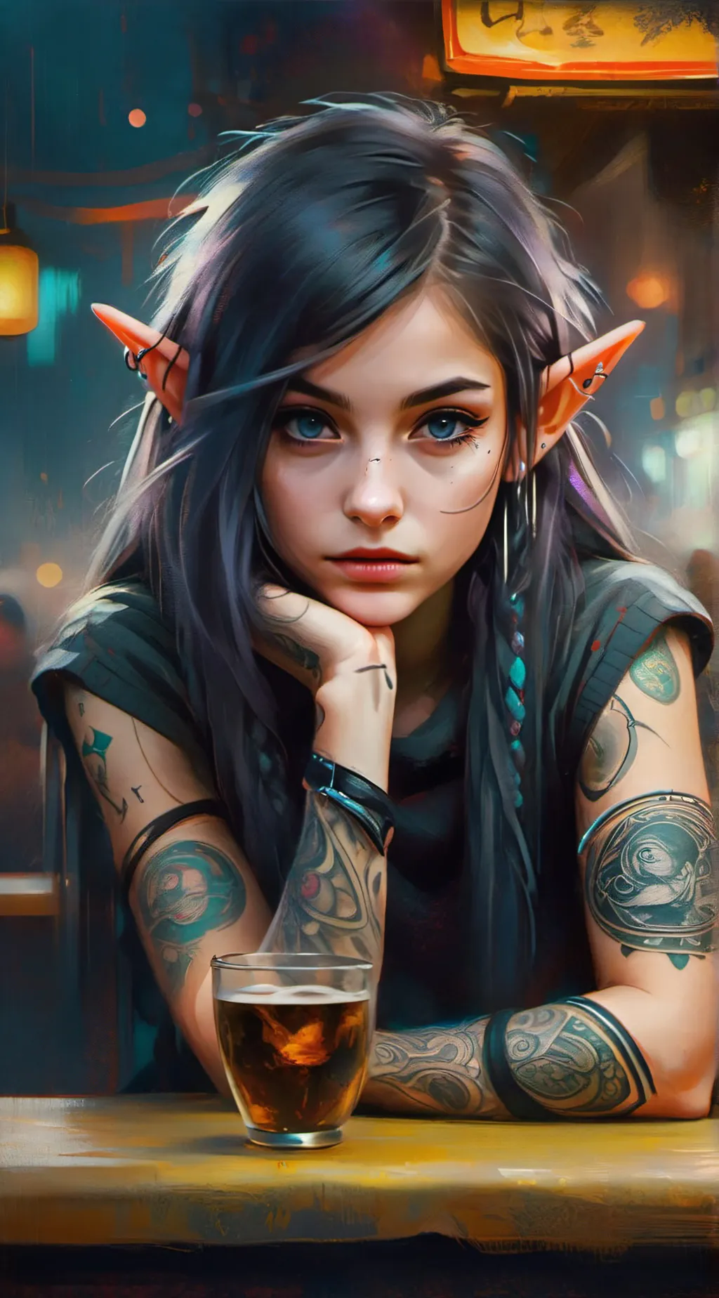 ai character: Sylvia  background