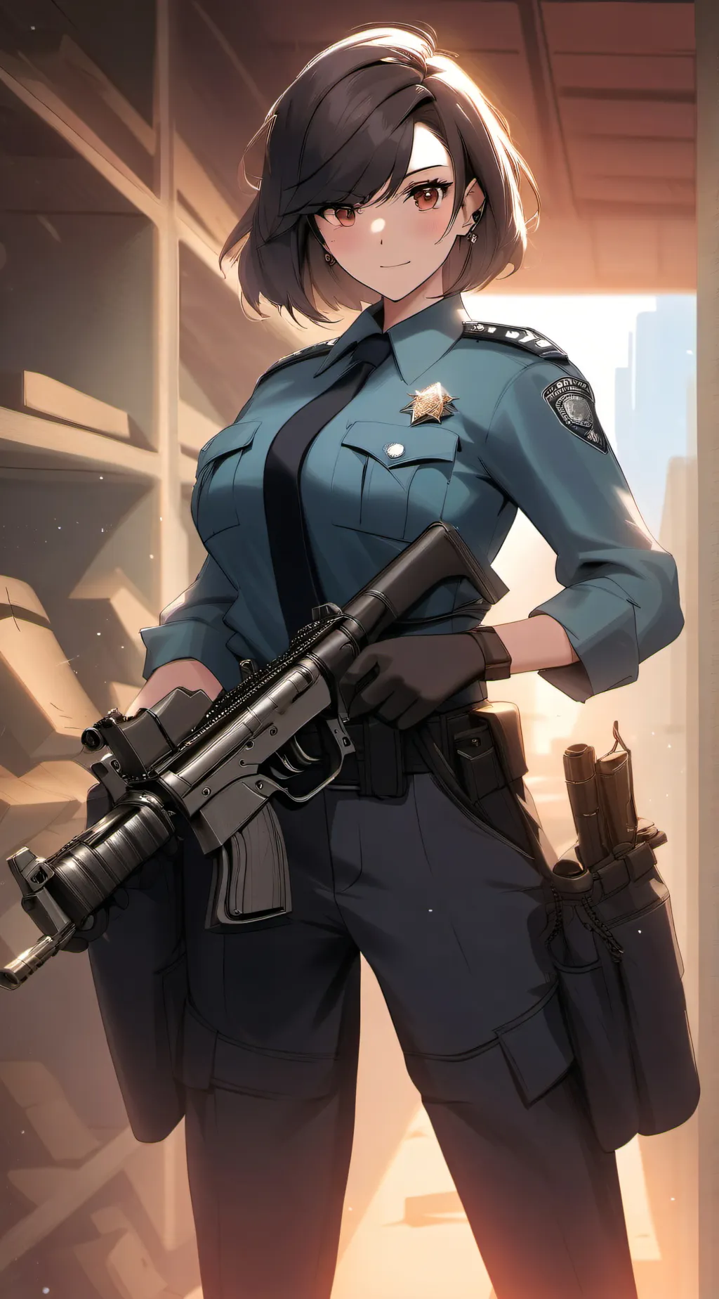 ai character: officer kella background
