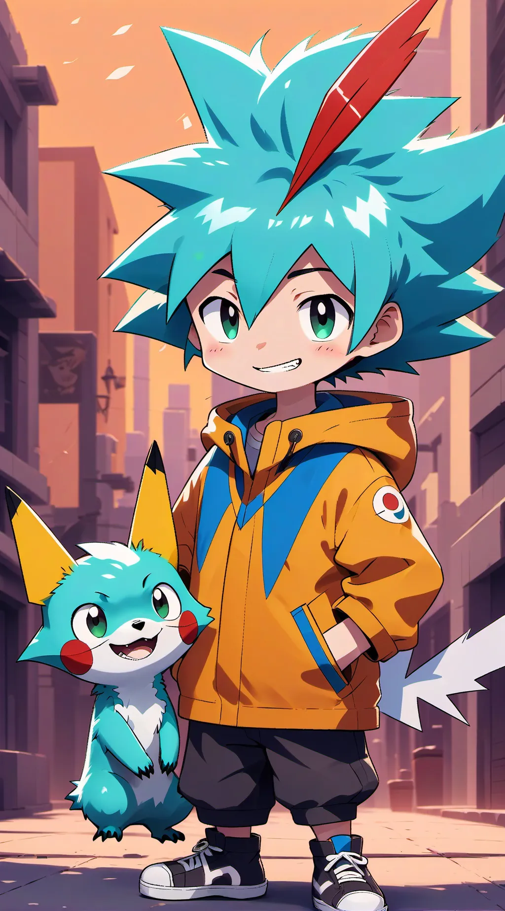ai character: miku brother  background