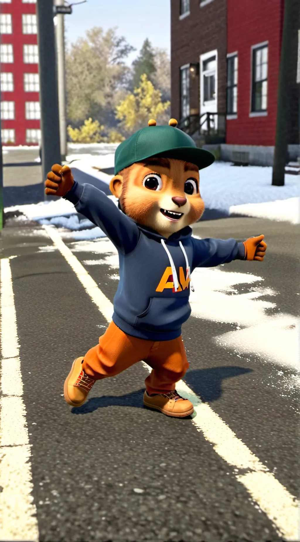 ai character: Alvin + chipmunks background