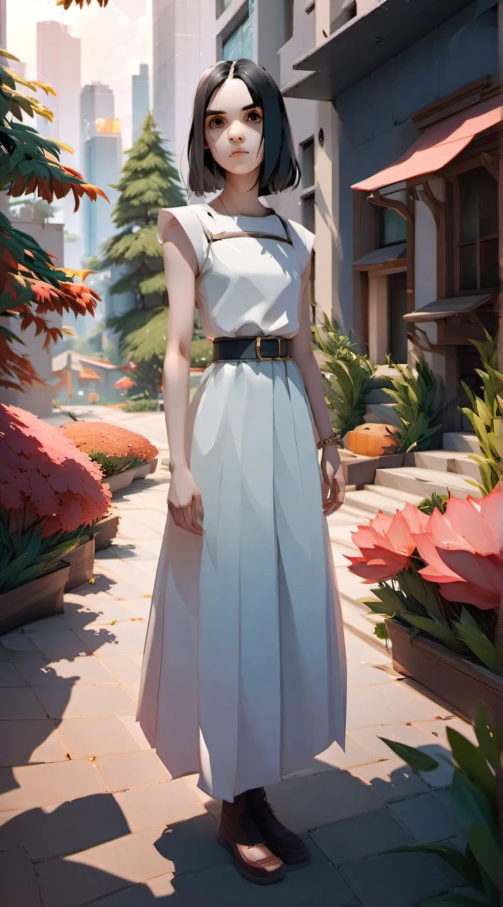 ai character: Slendrina  background