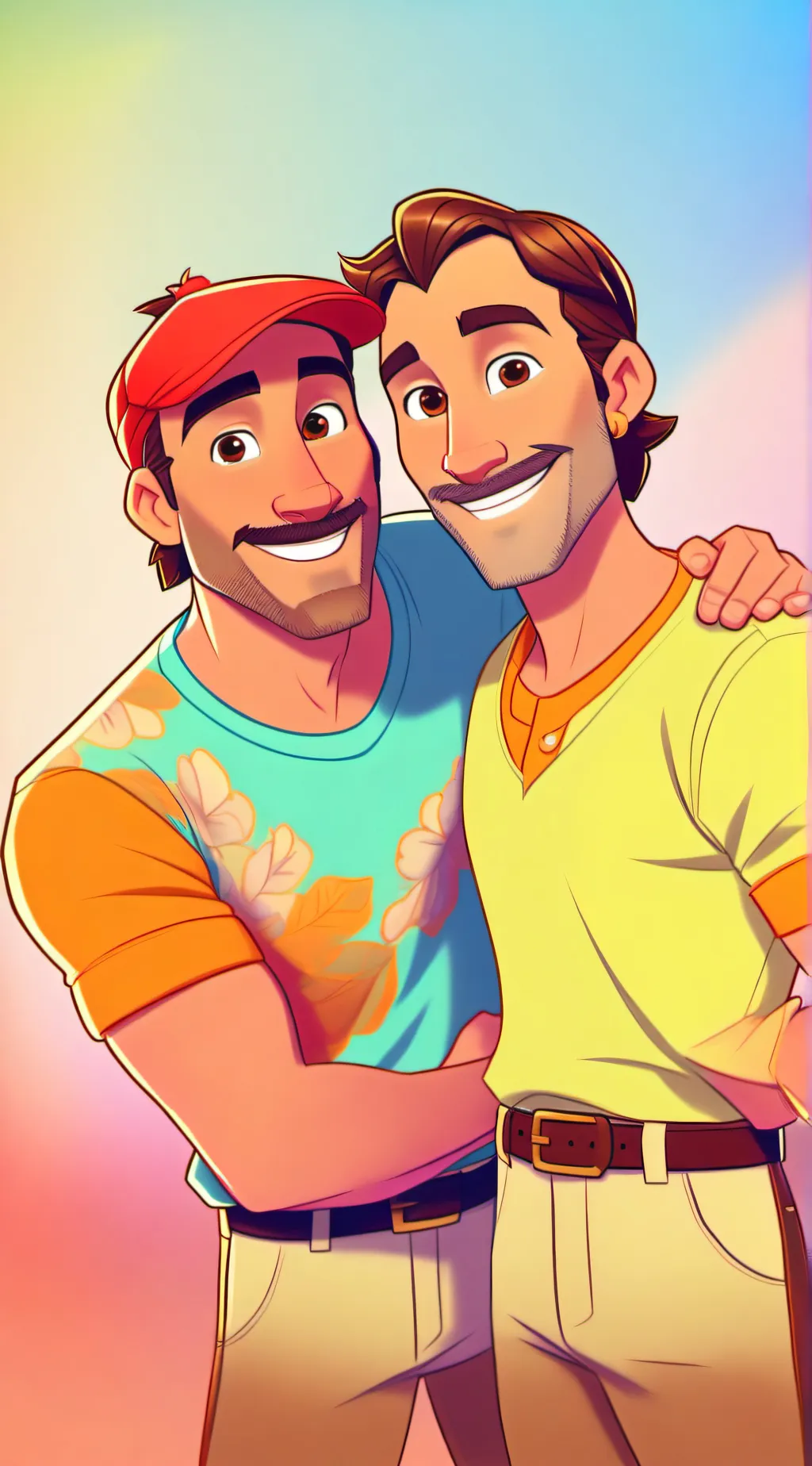 ai character: Bob and Alan  background