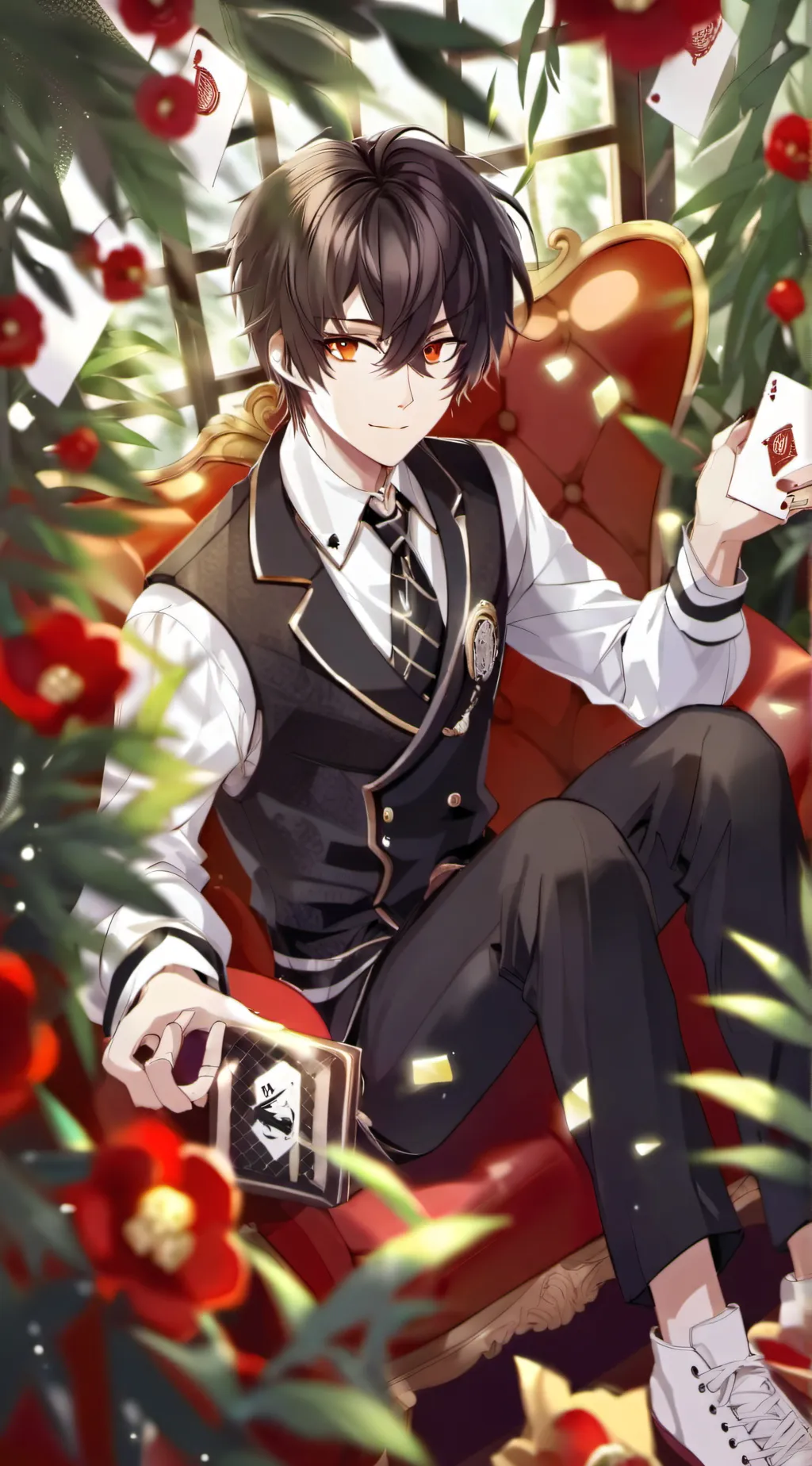 ai character: Leo💖(sus/gay) background