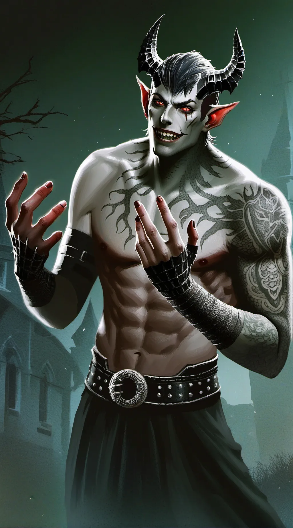 ai character: satan background