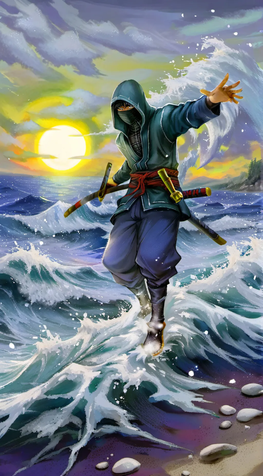 ai character: Ninjago Story background