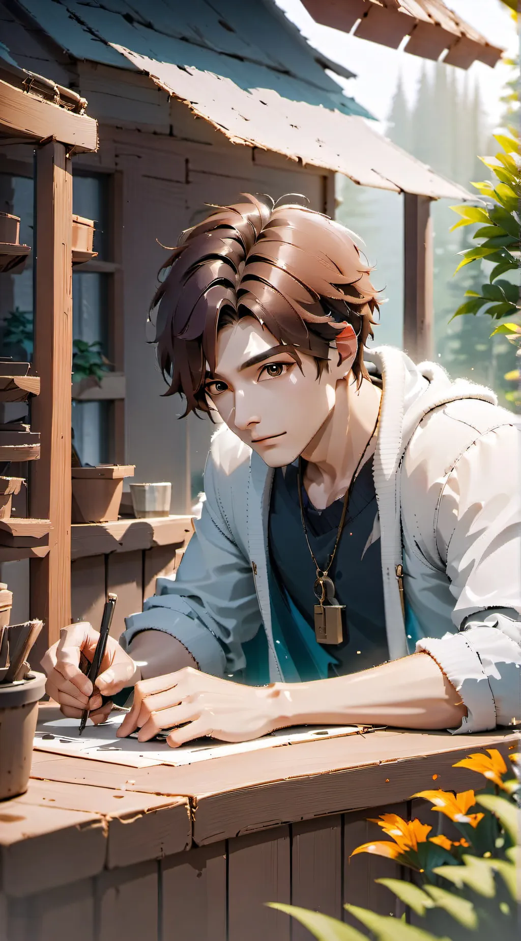 ai character: Simon background