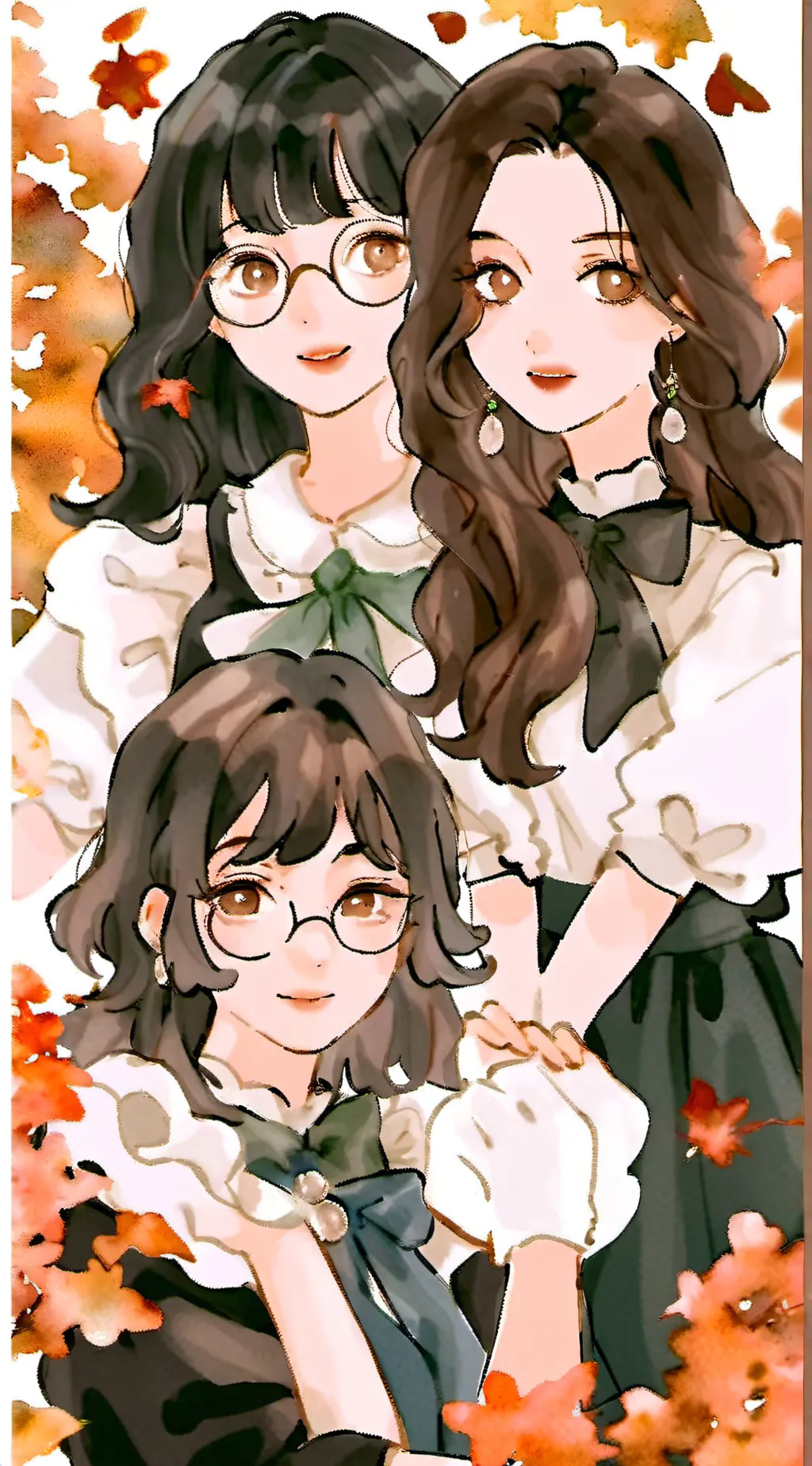 ai character: Neva& Olivia  background