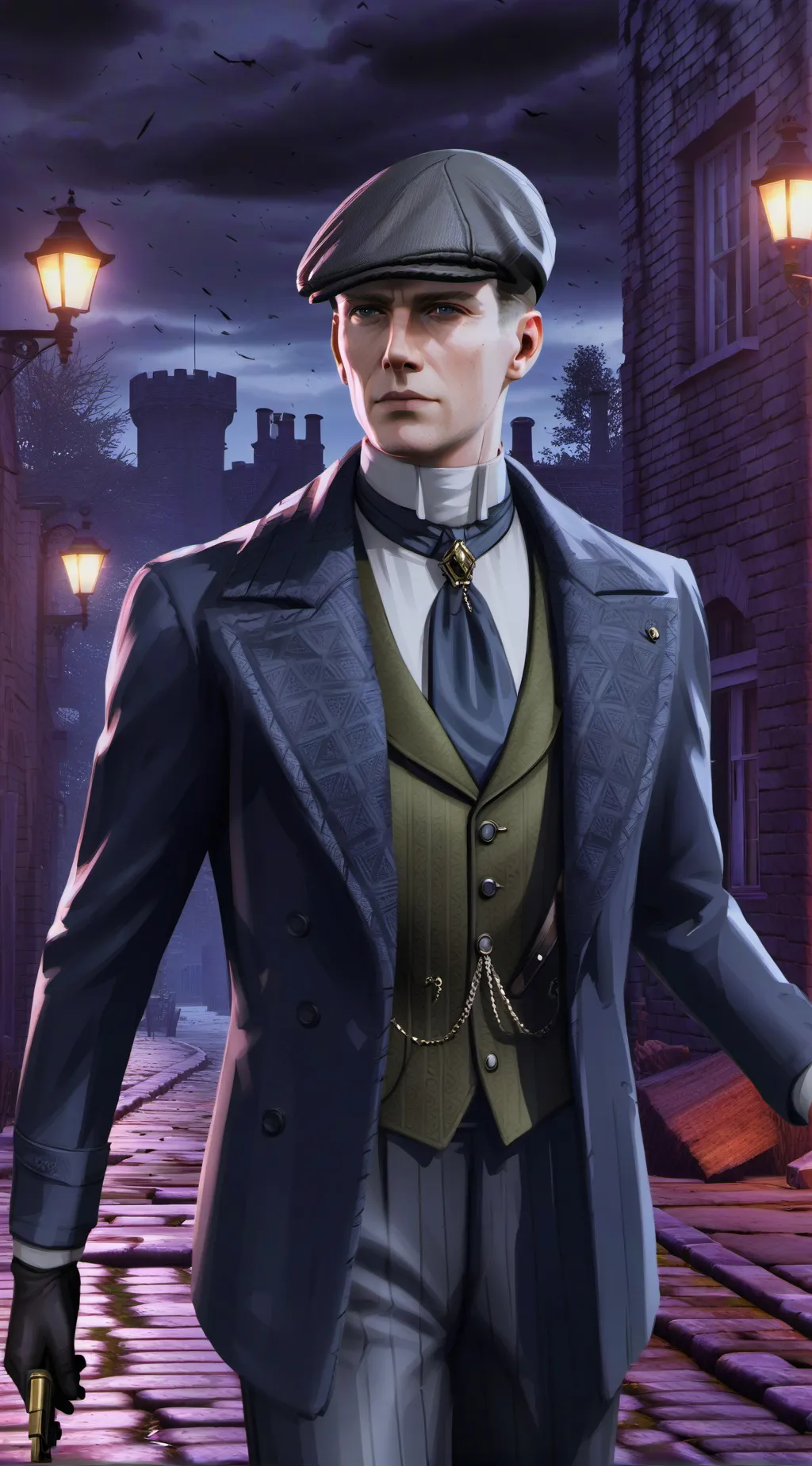 ai character: John Shelby  background