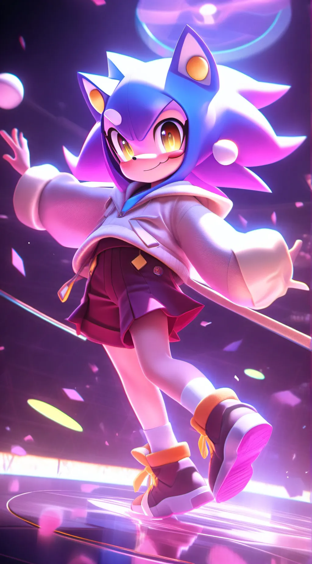 ai character: cream background