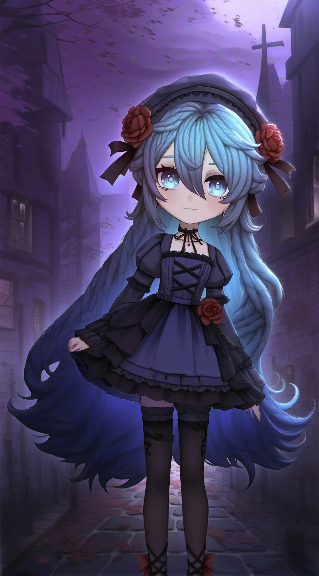 ai character: Coraline background