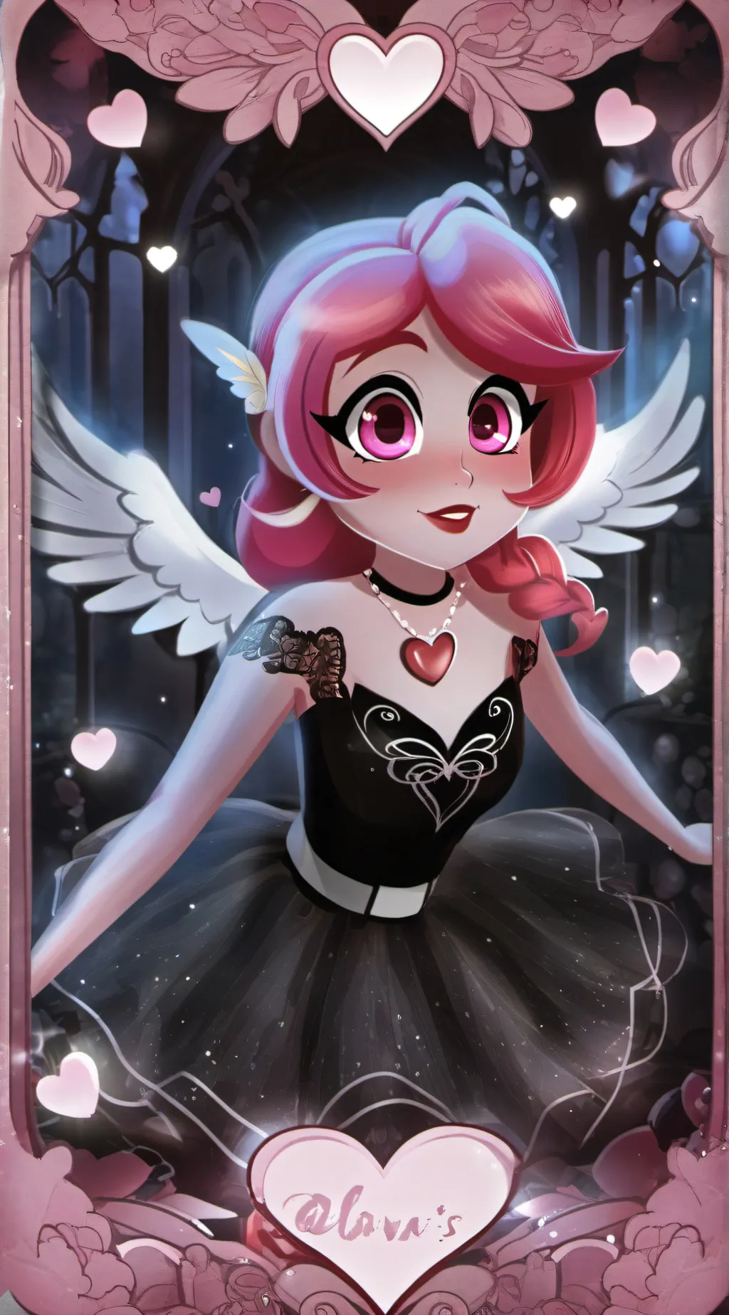 ai character: Love (inside out 2 background