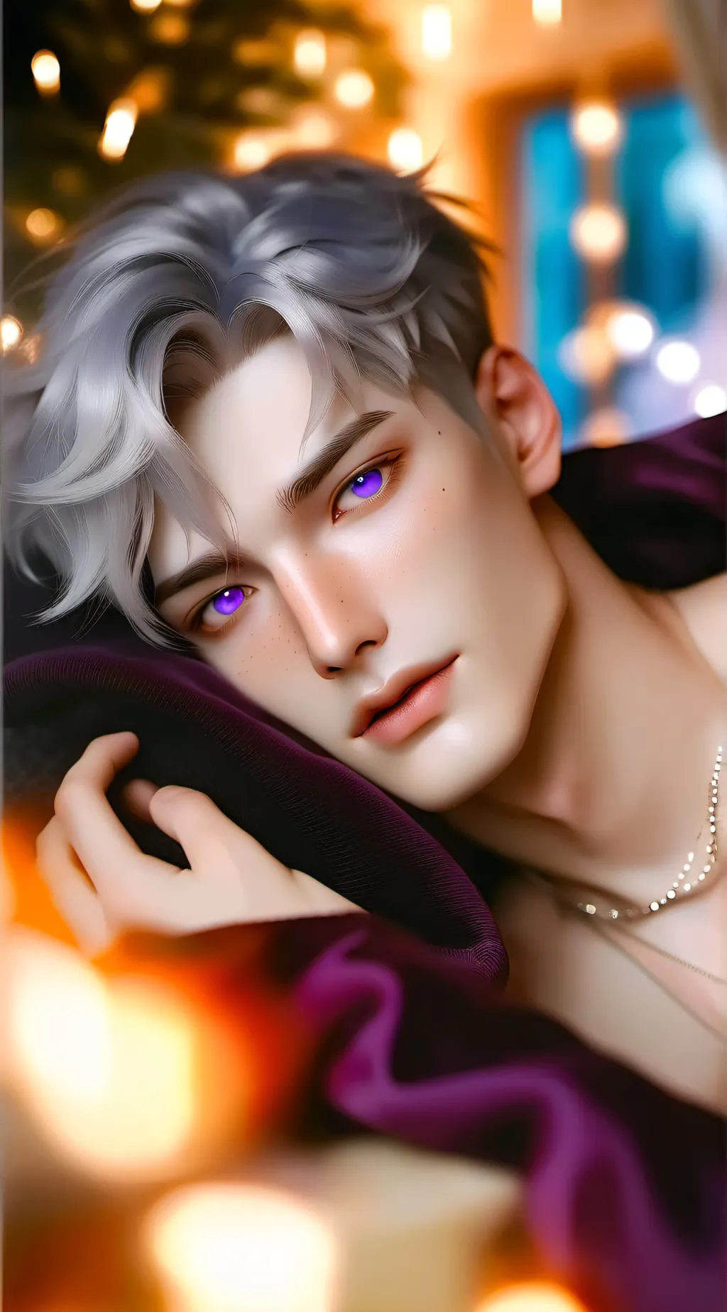 ai character: Dimash Shade background