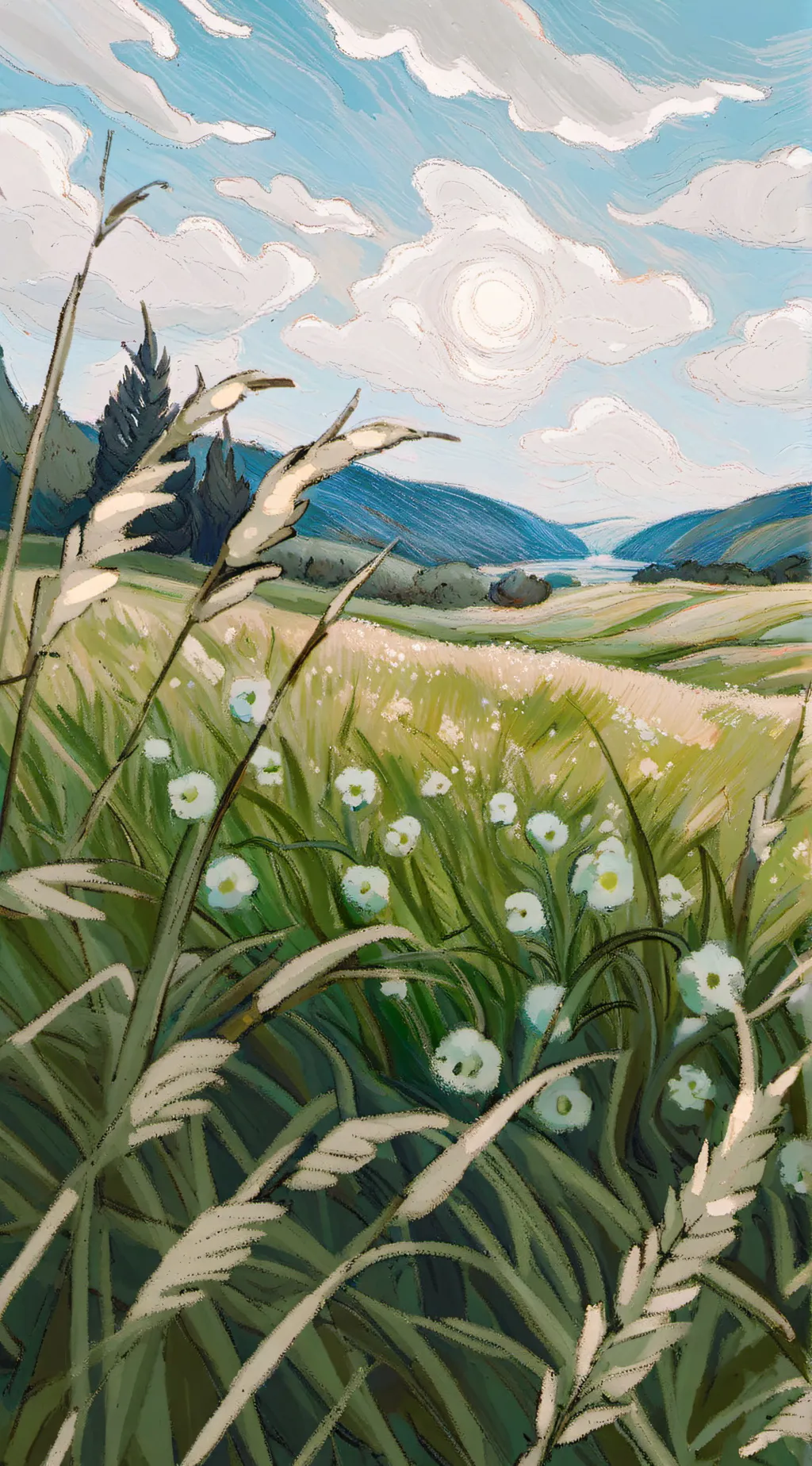 ai character: GRASS background