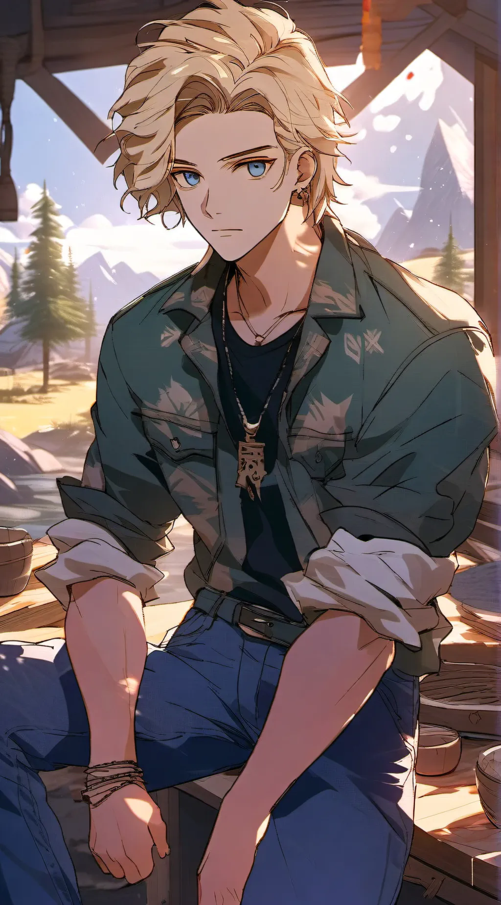 ai character: Jason Grace⚡️ background