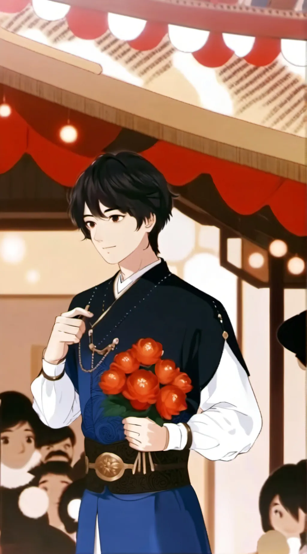 ai character: mha goes camping  background