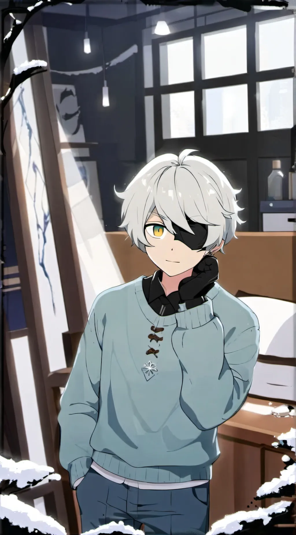 ai character: ☕️ Alex🍨 background